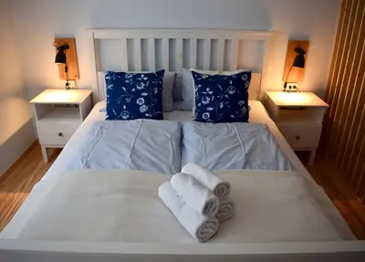 Ein Bett oder Betten in einem Zimmer der Unterkunft Gosau Apartment 209