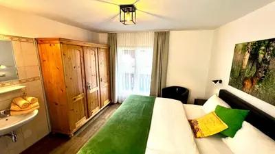 Ein Sitzbereich in der Unterkunft Ferienhaus Försterlisl
