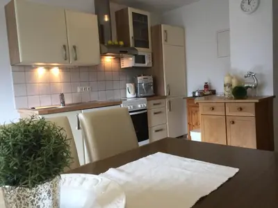 Küche/Küchenzeile in der Unterkunft Haus Kleinberg