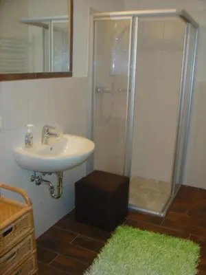 Ein Badezimmer in der Unterkunft Haus Panorama