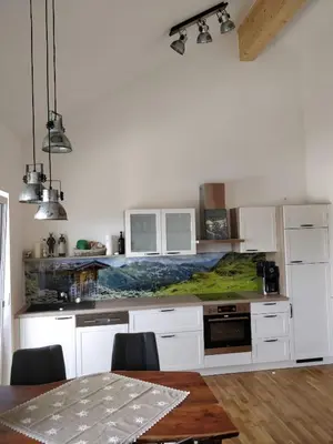 Küche/Küchenzeile in der Unterkunft Alpenblick