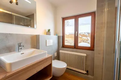Ein Badezimmer in der Unterkunft Nagellehen