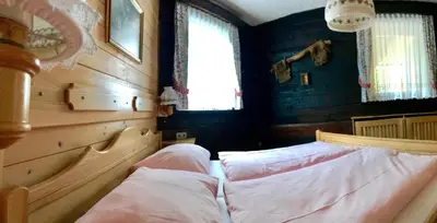 Ein Bett oder Betten in einem Zimmer der Unterkunft Appartements Futtertrögl