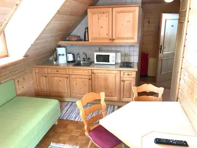 Küche/Küchenzeile in der Unterkunft Appartements Futtertrögl