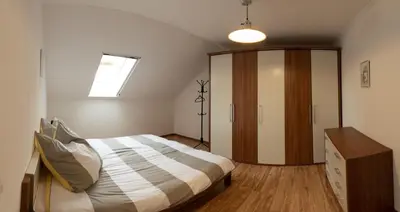 Ein Bett oder Betten in einem Zimmer der Unterkunft Ferienwohnung Michael