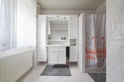 Ein Badezimmer in der Unterkunft Ferienwohnung AOLI