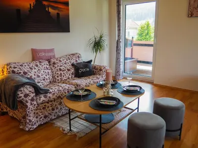 Ein Sitzbereich in der Unterkunft Appartement Ottl 1