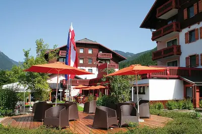 Ein allgemeiner Bergblick oder ein Berglick von der Ferienwohnung aus