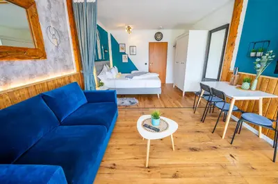 Ein Sitzbereich in der Unterkunft Appartement Stelo Gosau-Hallstatt