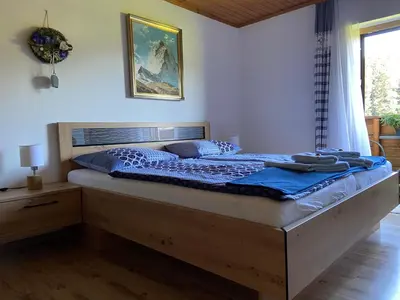 Ein Bett oder Betten in einem Zimmer der Unterkunft Haus Sperleiten