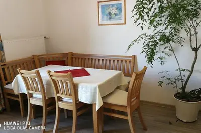 Ein Sitzbereich in der Unterkunft Bio-Bauernhof Greiml