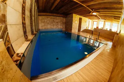Der Swimmingpool an oder in der Nähe von Escape 18 - Pool & Sauna - 10 min to Hallstatt