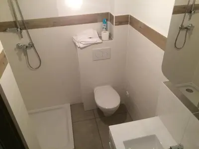 Ein Badezimmer in der Unterkunft Haus Rading