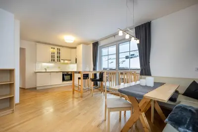 Küche/Küchenzeile in der Unterkunft Appartement Haus Faßwald