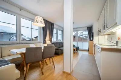 Küche/Küchenzeile in der Unterkunft Appartement Haus Faßwald