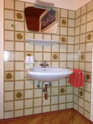 Ein Badezimmer in der Unterkunft Haus Waldrast