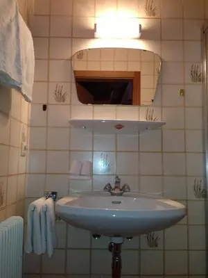 Ein Badezimmer in der Unterkunft Haus Waldrast