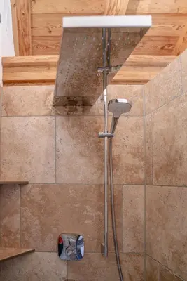 Ein Badezimmer in der Unterkunft Almchalet Linharterhof