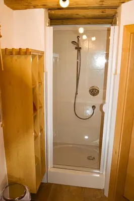 Ein Badezimmer in der Unterkunft Stegerhütte