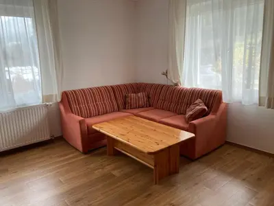 Ein Sitzbereich in der Unterkunft Appartement Ahornegger