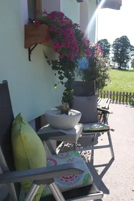 Ein Garten an der Unterkunft Haus Friedeck
