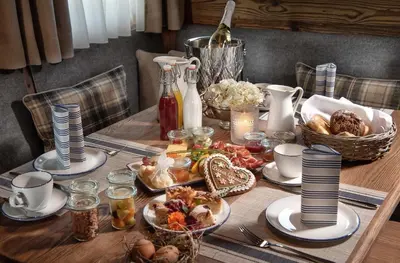 Essen im Chalet oder in der Nähe