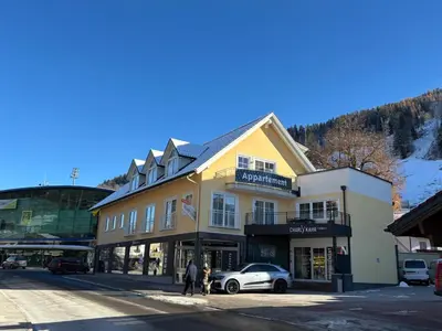 Ein allgemeiner Bergblick oder ein Berglick von der Ferienwohnung aus