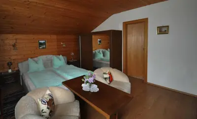 Ein Bett oder Betten in einem Zimmer der Unterkunft Haus Amadeus