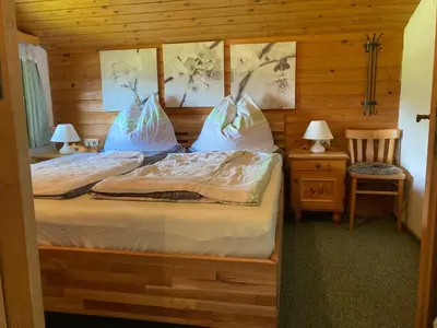 Ein Bett oder Betten in einem Zimmer der Unterkunft Ellmauhof