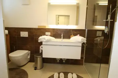 Ein Badezimmer in der Unterkunft Traum Blick Sankt Gilgen