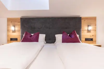 Ein Bett oder Betten in einem Zimmer der Unterkunft Haus Silvia