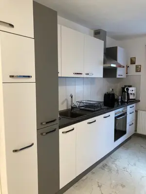 Küche/Küchenzeile in der Unterkunft Ferienwohnung bon WAB