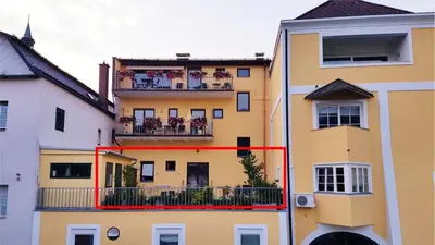 Das Gebäude in dem sich die Ferienwohnung befindet