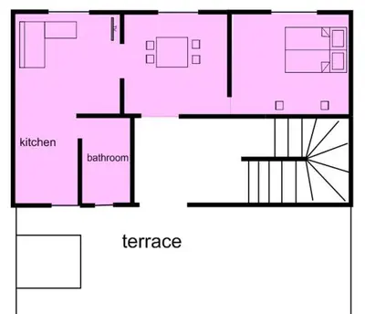 Grundriss der Unterkunft Markplatz Terrace