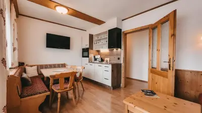 Küche/Küchenzeile in der Unterkunft Posers Bergwelt B&B