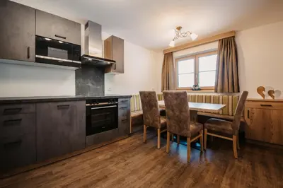 Küche/Küchenzeile in der Unterkunft Appartement Steinerhof
