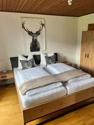 Ein Bett oder Betten in einem Zimmer der Unterkunft Bio Bauernhof Oberbenk