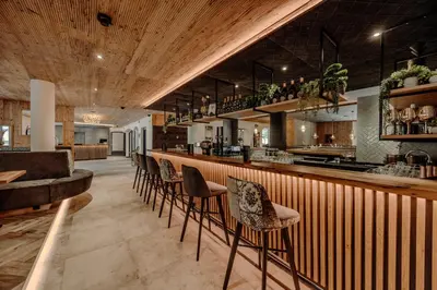 Lounge oder Bar in der Unterkunft Ferienhaus/Chalet Schneiderhäusl