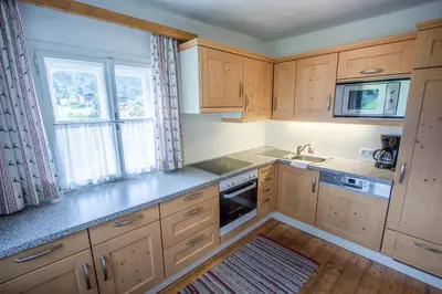Küche/Küchenzeile in der Unterkunft Ferienhaus/Chalet Schneiderhäusl
