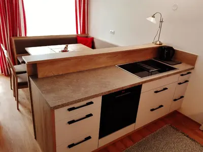 Küche/Küchenzeile in der Unterkunft Ferienhaus Bergland