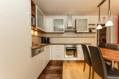 Küche/Küchenzeile in der Unterkunft Ferienwohnung Ulli by Schladming-Appartements