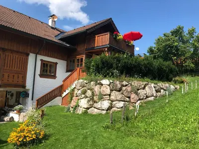 Ein Garten an der Unterkunft Ferienwohnung Fam. Unterberger