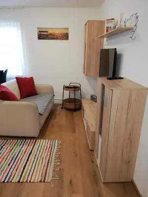 Küche/Küchenzeile in der Unterkunft Ferienwohnung Schmied 3