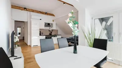 Küche/Küchenzeile in der Unterkunft Moderne Ferienwohnung mit Bergblick
