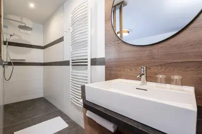 Ein Badezimmer in der Unterkunft Bergappartements Pröll