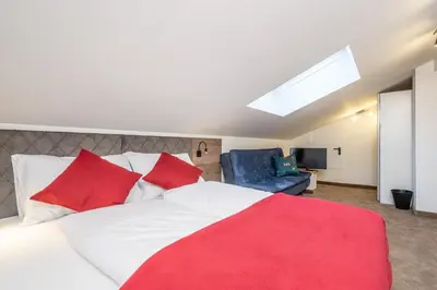 Ein Bett oder Betten in einem Zimmer der Unterkunft Bergappartements Pröll