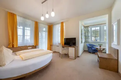Ein Bett oder Betten in einem Zimmer der Unterkunft Villa Franz Josef