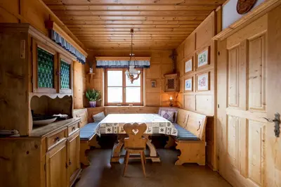 Ein Bett oder Betten in einem Zimmer der Unterkunft Haus Sonnseitn Murau für 6 bis 8 Personen