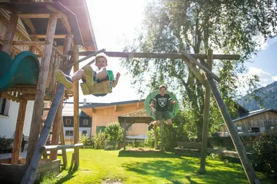Ein Garten an der Unterkunft Ranstl Ferienwohnungen