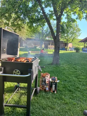 Ein für Gäste verfügbarer Grill im Bed & Breakfast
